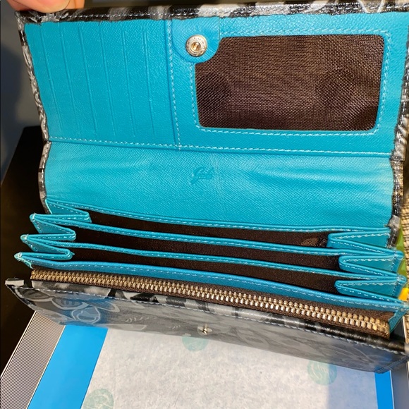 Gabs Wallet grey flowers - Made in Italy - Picture 6 of 9